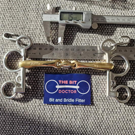 5.75" neue schule tranz angle lozenge baby pelham Bit B1594