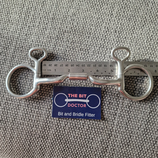 5" myler mb04 low port comfort snaffle Hanging Cheek bit B413