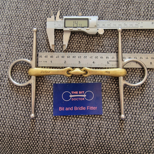 5.5" 14mm neue schule transangle lozenge full cheek snaffle Bit B1530