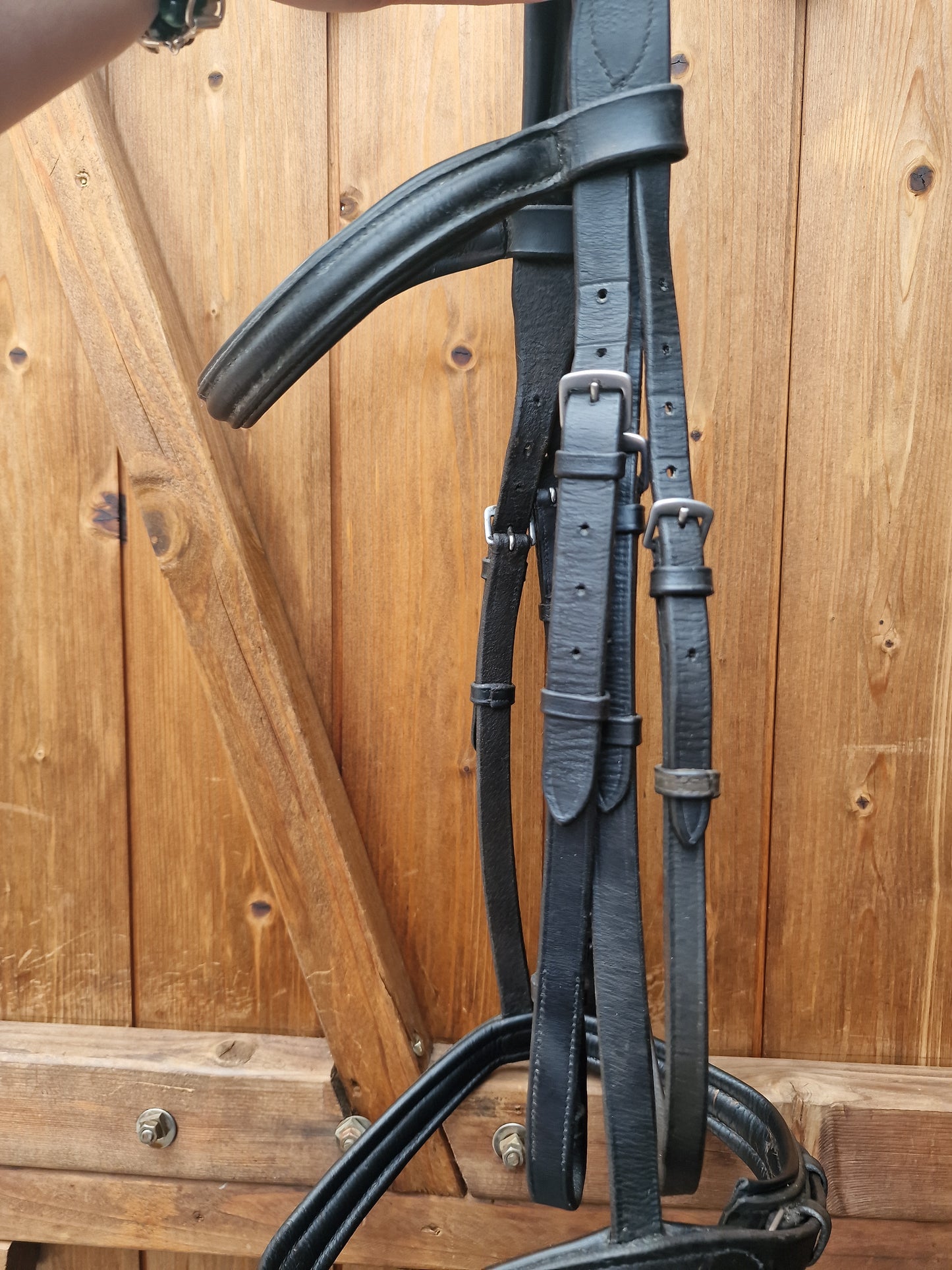 Extra full black flash Bridle A49