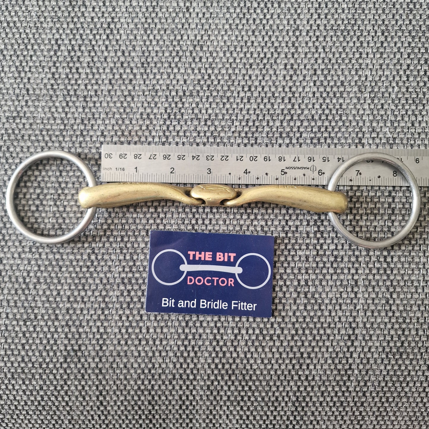 Large 5.5 5.75 6" neue schule turtle top loose ring bradoon Bit B1763