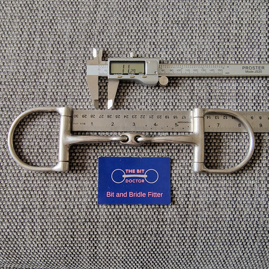 5.5" horsemanship saddery eclipse lozenge d-ring snaffle bit B876
