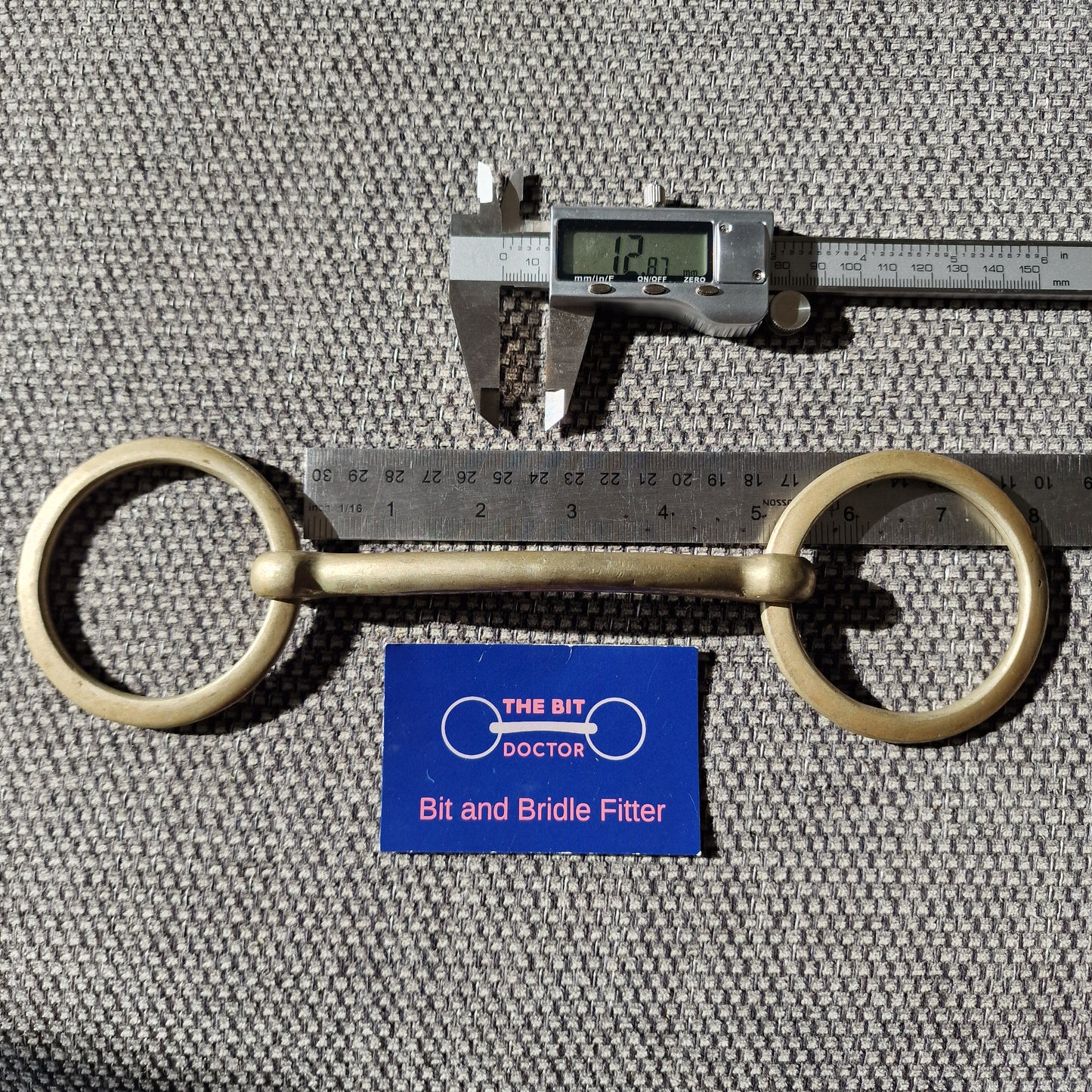 5" nickel mullen loose ring snaffle Bit B1591