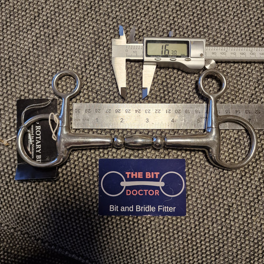 5" KY rotary doubler lozenge hanging cheek snaffle Bit B1304