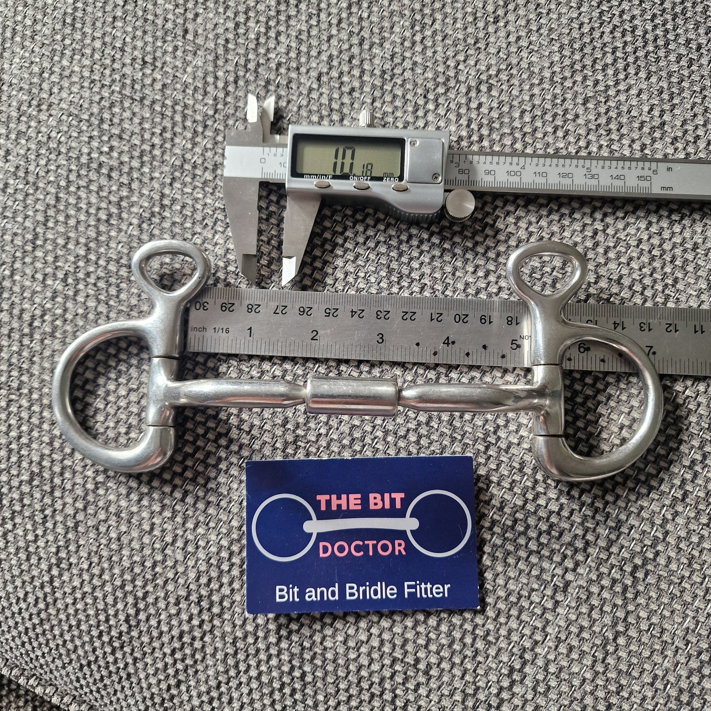 5" horsemanship saddery HP relief mullen barrel hanging cheek snaffle bit  bit B733