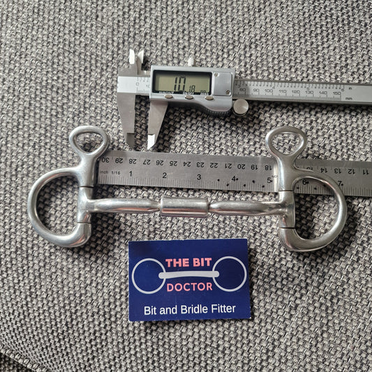 5" horsemanship saddery HP relief mullen barrel hanging cheek snaffle bit  bit B733