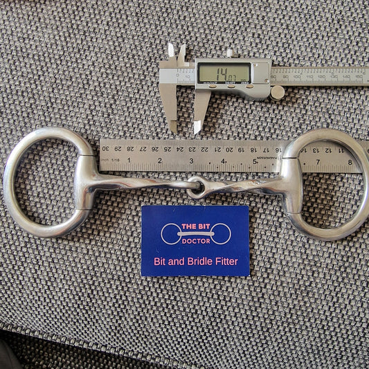 5.5" eggbutt twisted snaffle Bit B1588