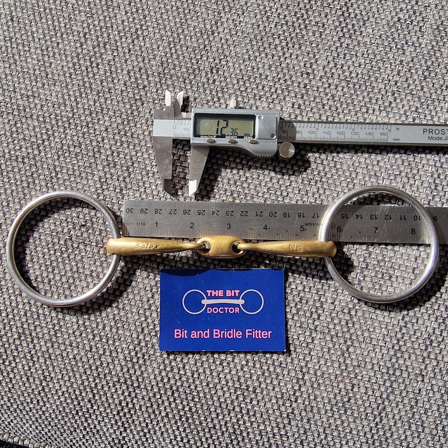 5.25" neue schule team up lozenge loose ring snaffle Bit B1565