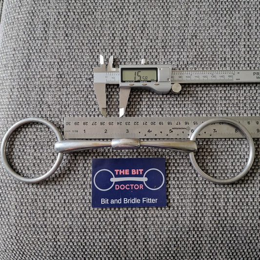 5.75" WTP normal plate locking loose ring snaffle bit B314