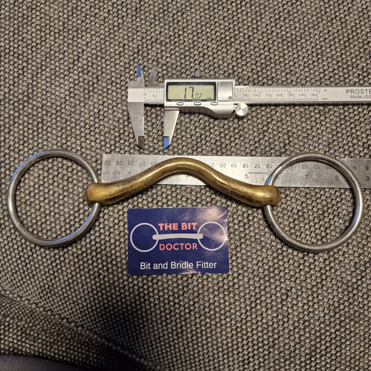 5.5" Sprenger CM Mullen ported loose ring snaffle Bit B1311