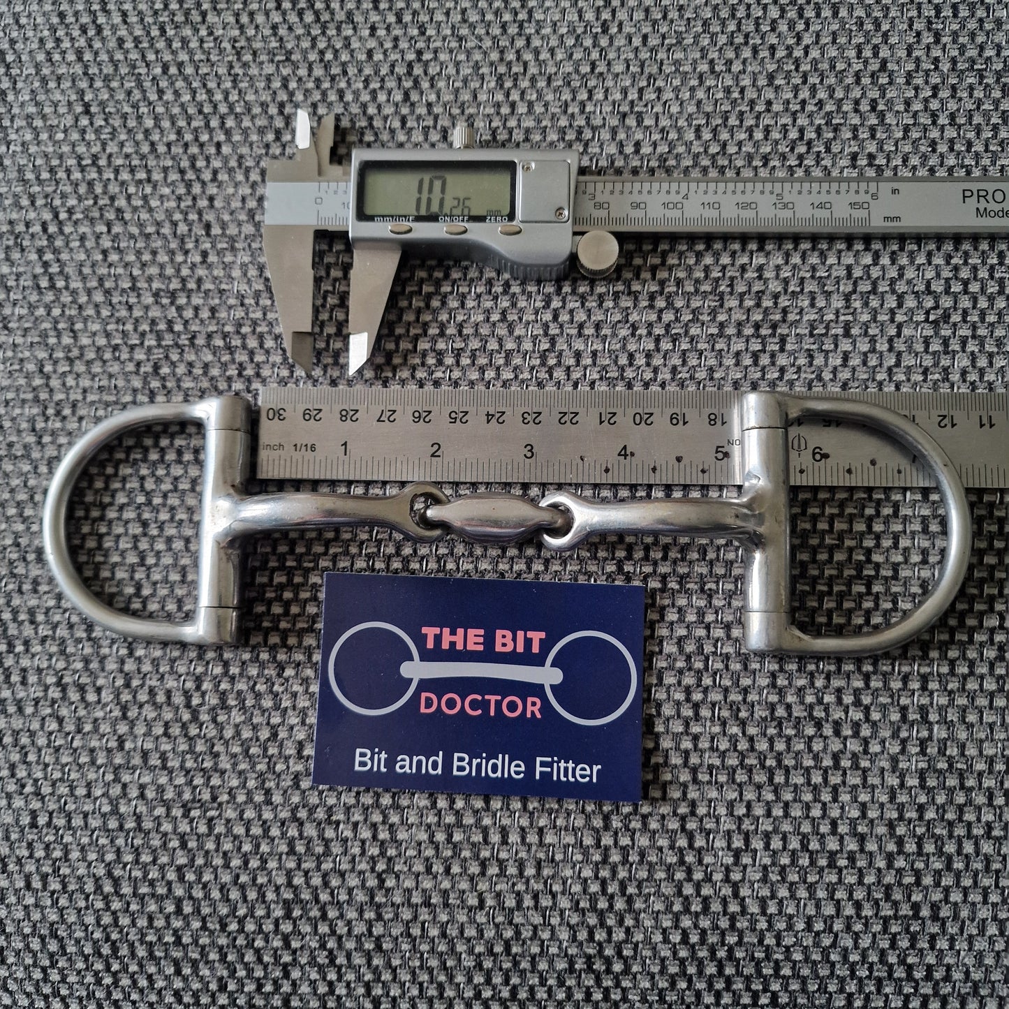 5" Hilary vernon informed designs liberty D-ring lozenge snaffle bit B247