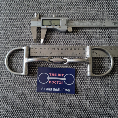 5" Hilary vernon informed designs liberty D-ring lozenge snaffle bit B247