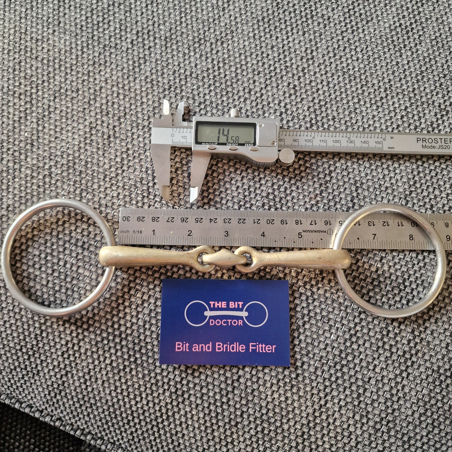 5.75" loose ring copper lozenge snaffle Bit B1292