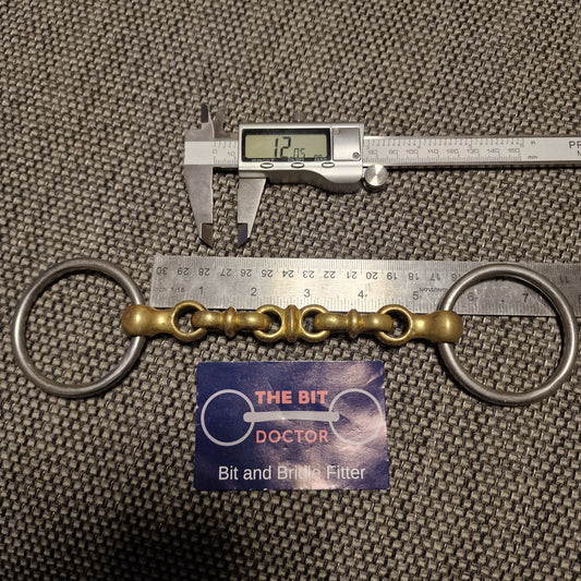 5.25" Neue schule waterford bradoon loose ring snaffle Bit B1394