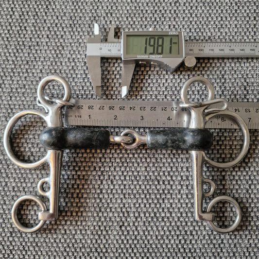 4.5" rubber jointed pelham bit B71