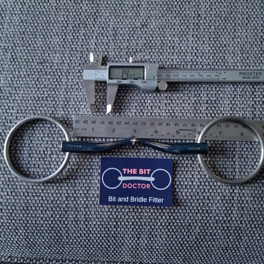 5.75" fager fanny titanium FFS lock up loose ring snaffle Bit B1046