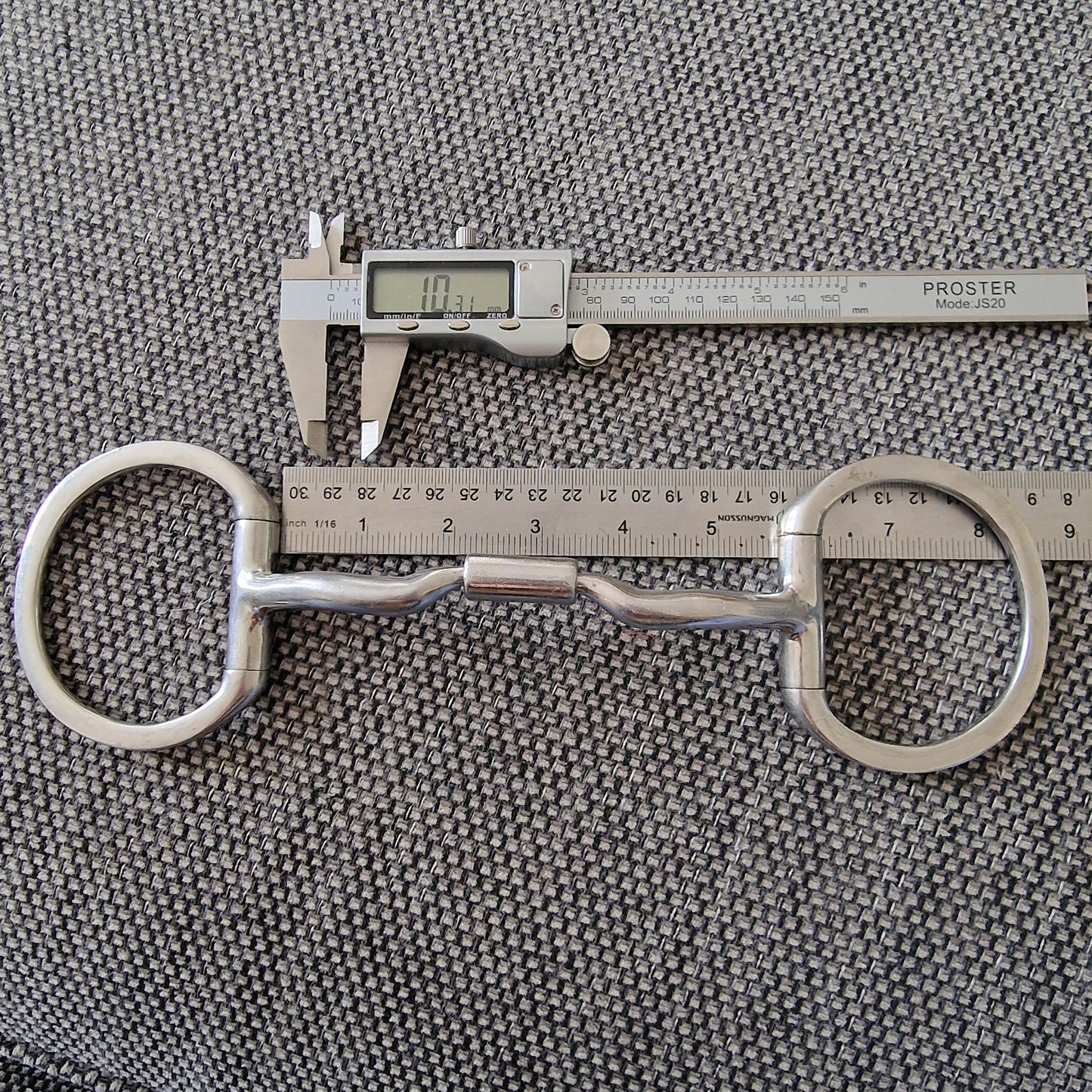 5.5" myler mb04 eggbutt low port comfort Snaffle bit B1099