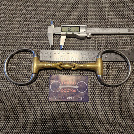 5" Neue Schule tranz angle lozenge eggbutt snaffle bit B124