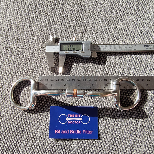 5.25" comfy barrel eggbutt bradoon snaffle bit B326