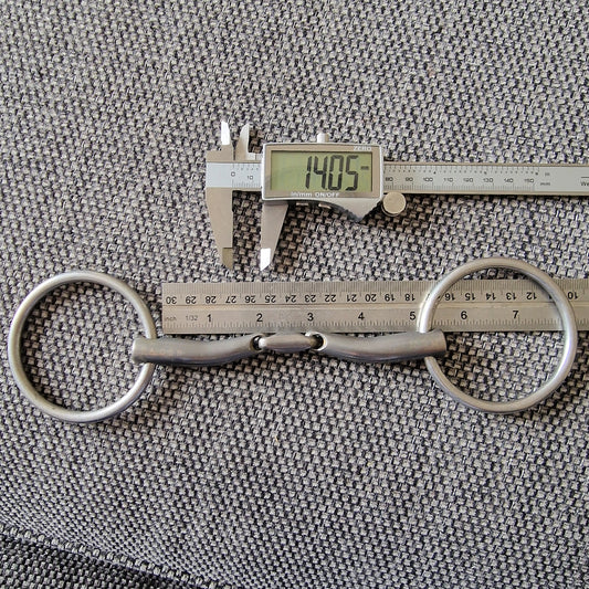 5" Fager Maria Titanium lozenge loose ring snaffle bit B662