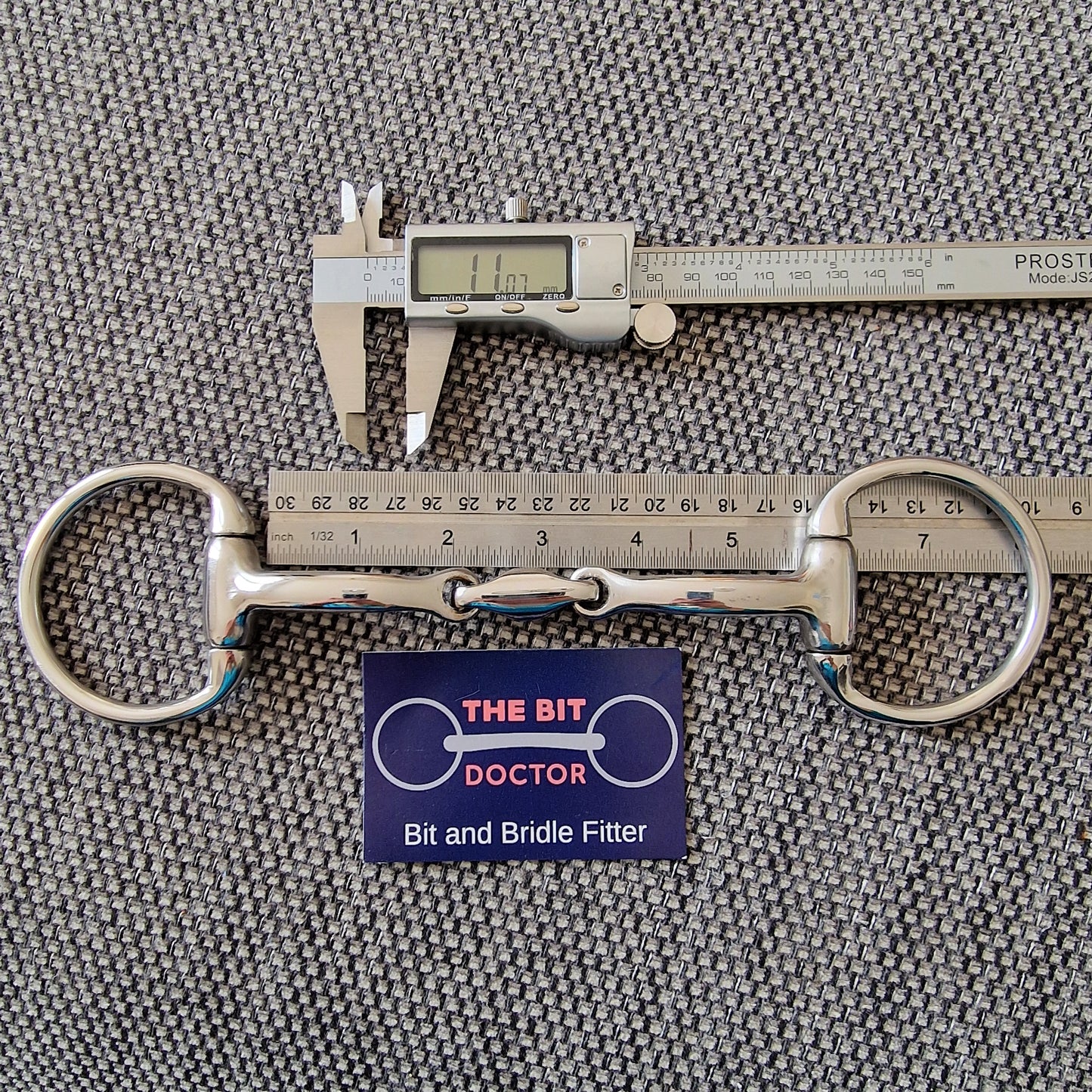 5.5" Hilary Vernon informed designs Liberty eggbutt lozenge snaffle bit B391