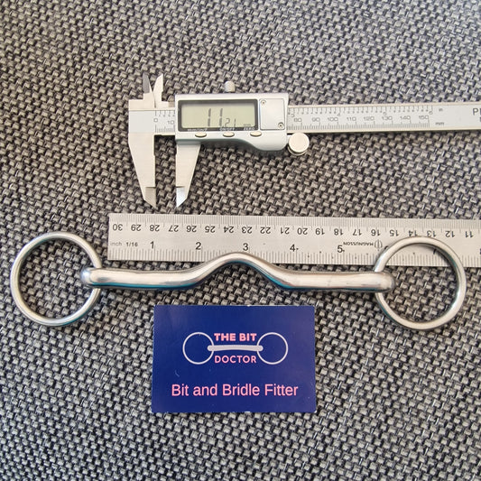 5.5" loose ring magic cambridge ported Snaffle bit B162