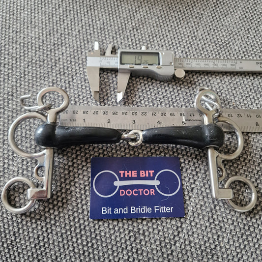 5.5" TBD Custom vulcanite jointed baby pelham bit B59