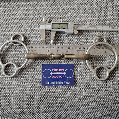 5.75" copper lozenge 2.5 ring universal gag Bit B1015