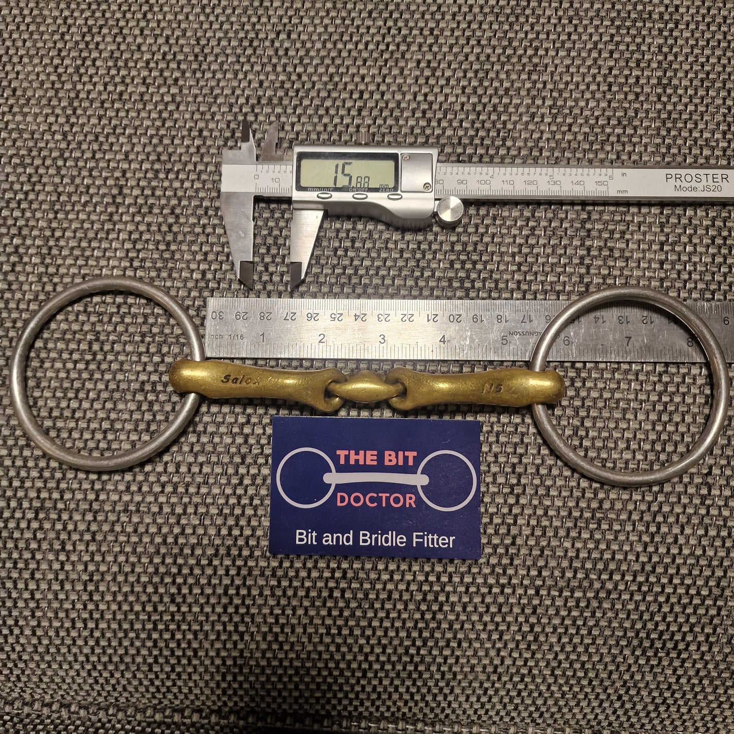 5.25" 16mm Neue Schule Loose Ring verbindend Lozenge Snaffle bit B898