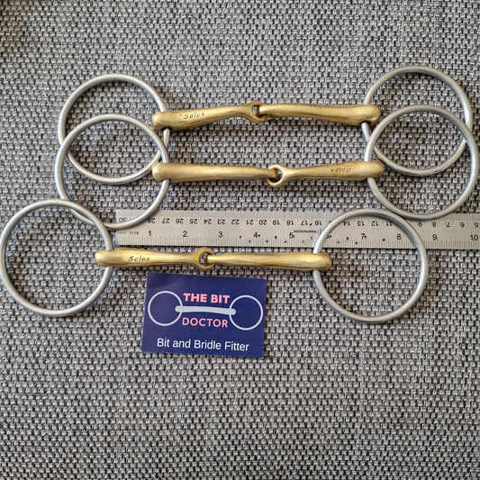 5.5" 14mm Neue Schule demi anky jointed loose ring snaffle bit B1115