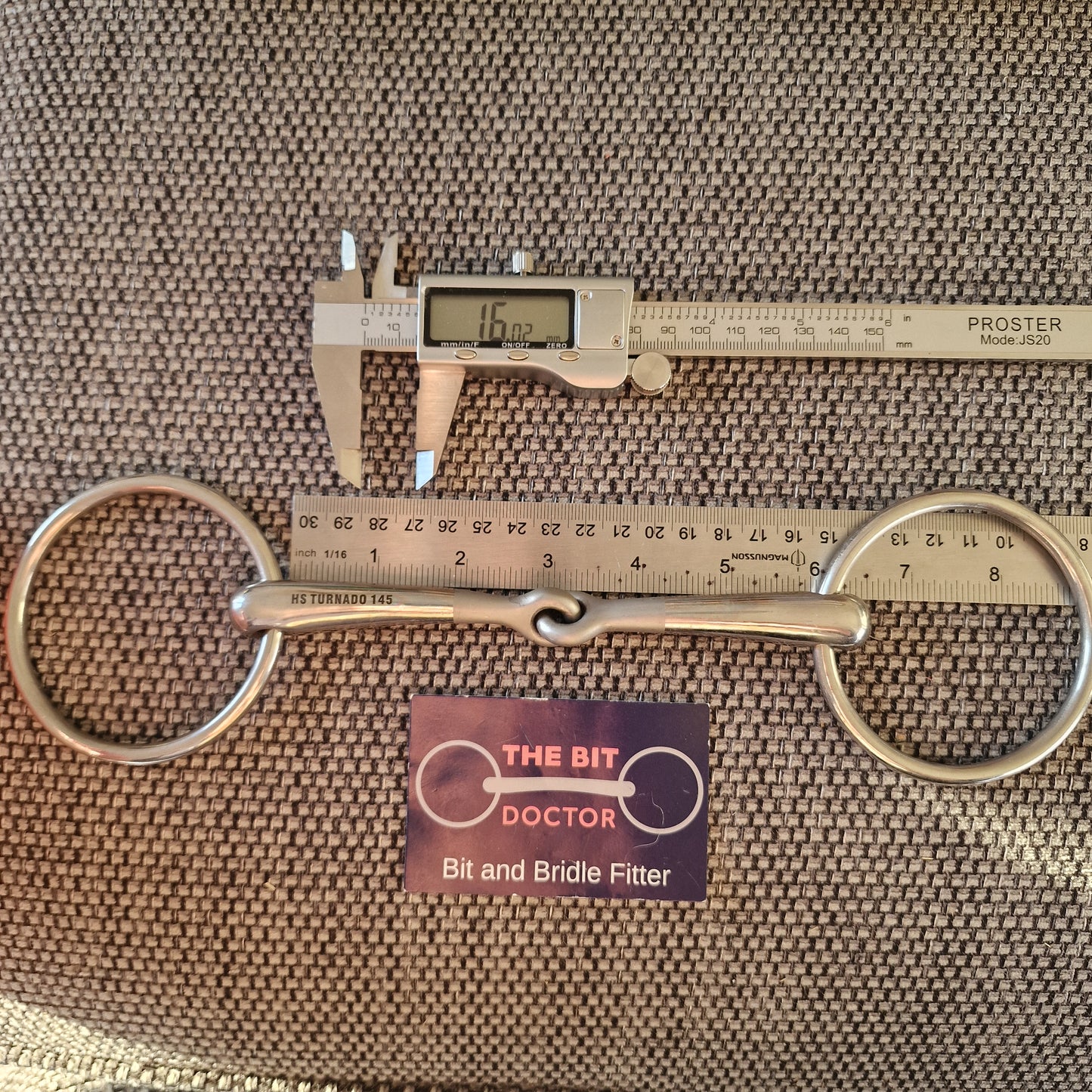 5.75" sprenger turnado jointed loose ring snaffle bit B3656