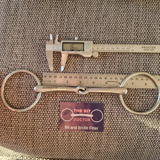 5.75" sprenger turnado jointed loose ring snaffle bit B3656