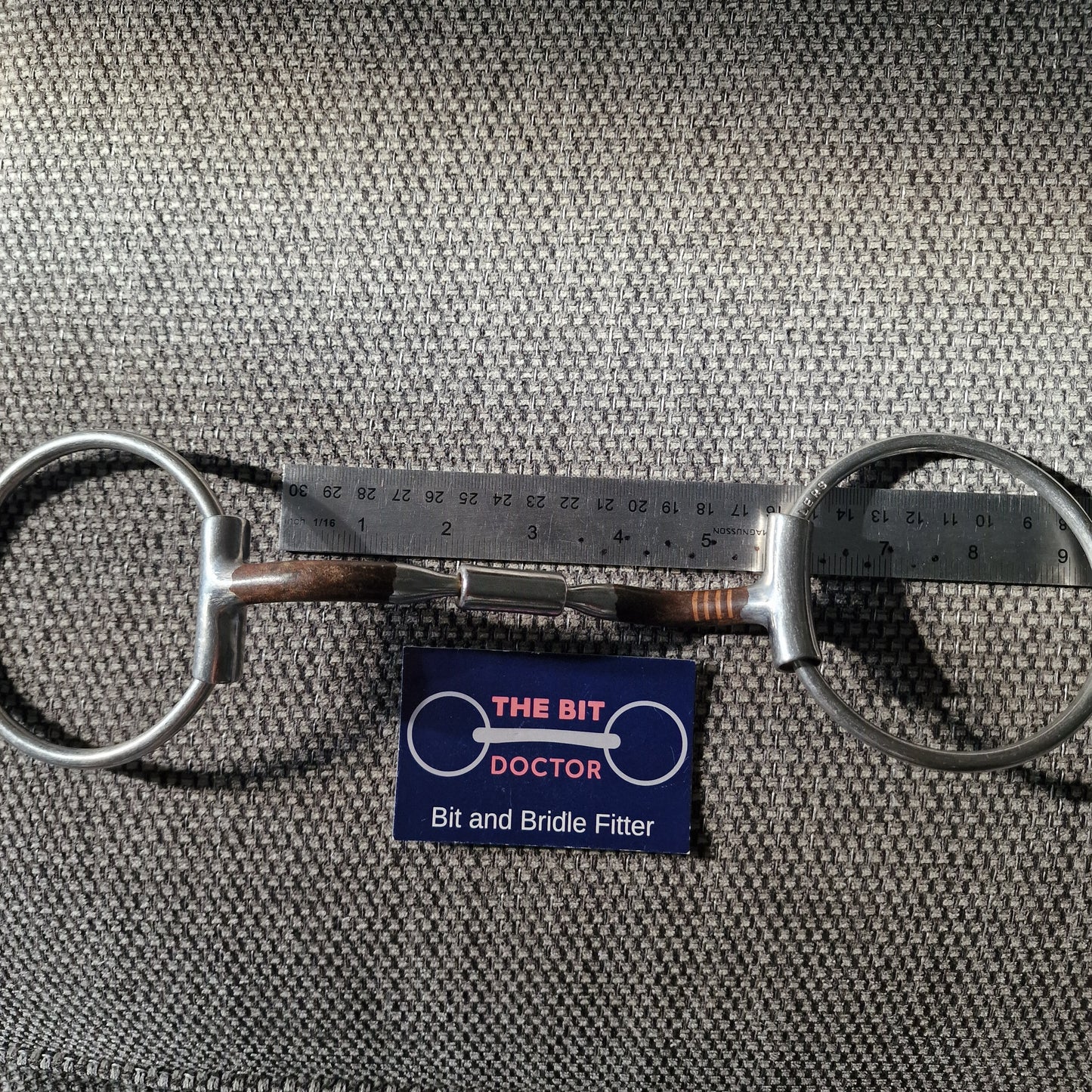 5.5" rare myler mb01 mullen barrel sweet iron sleeved loose ring snaffle Bit B1788