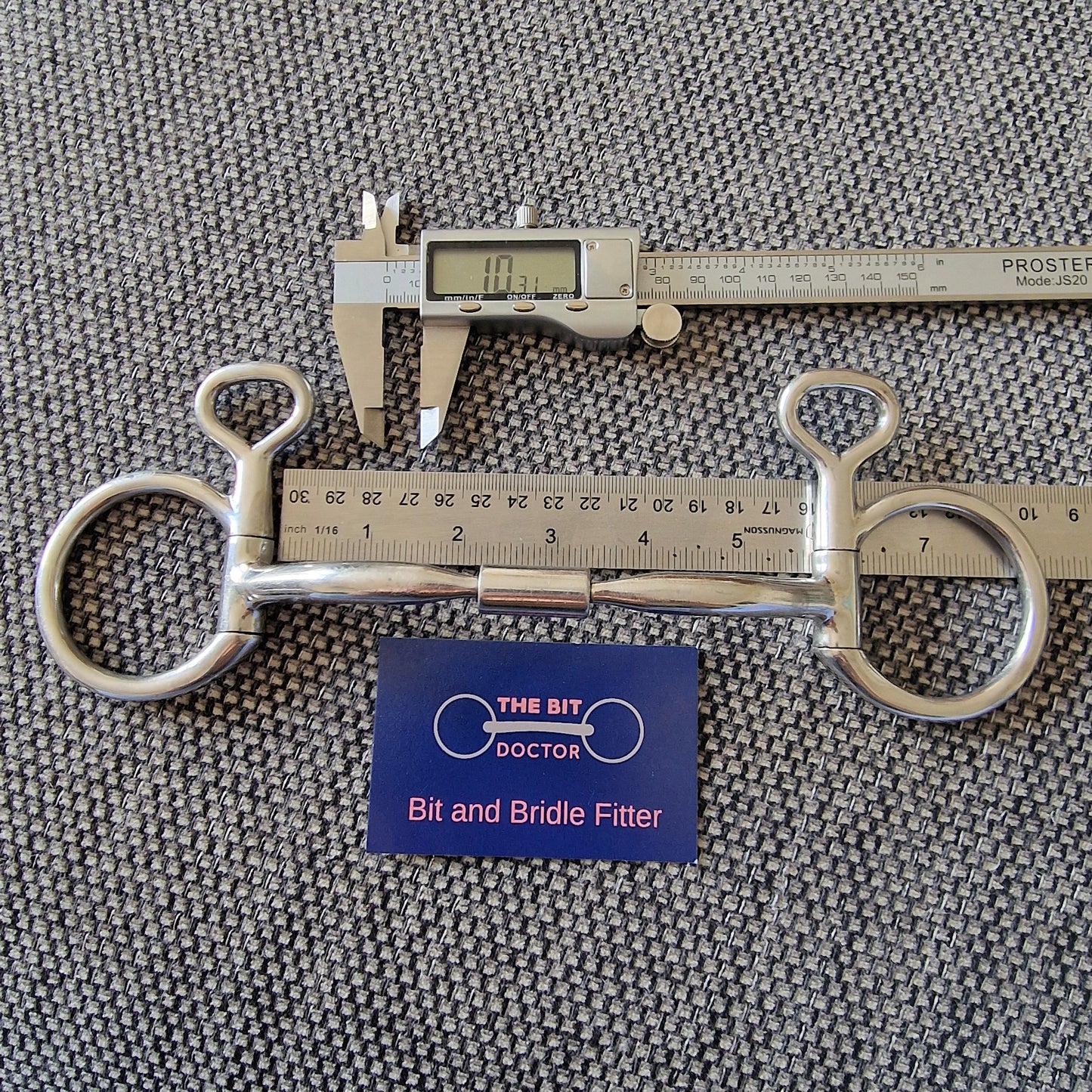 5.5" myler mb02 hanging cheek snaffle bit B352