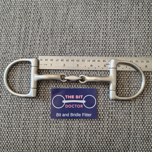 5.25" hilary vernon informed designs harmony lozenge d-ring snaffle Bit B1736