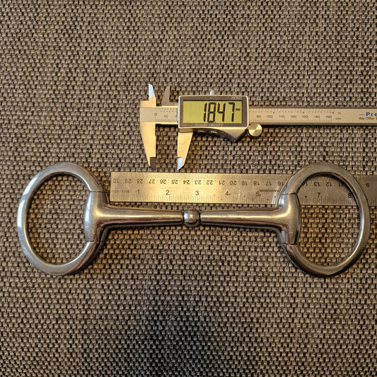 5.5" KY rotary eggbutt snaffle bit B613