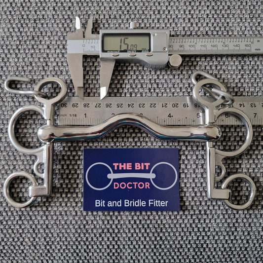 5" custom TBD ported baby pelham bit B886