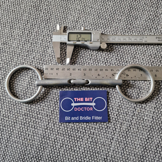 5" Fager loose ring Madeleine Lozenge Titanium Bradoon snaffle Bit B1472