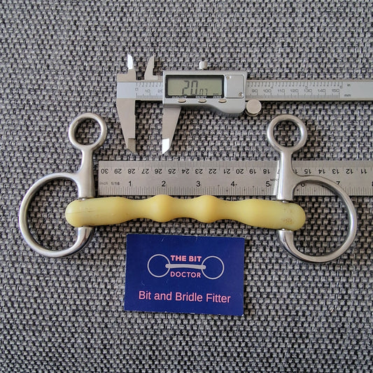 5" happy mouth mullen hanging cheek snaffle bit B961