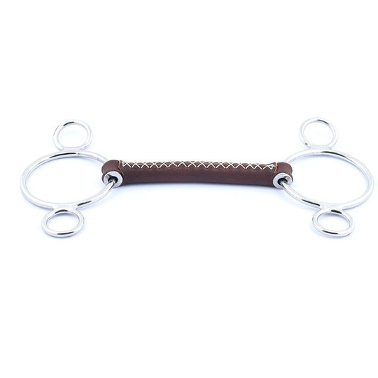 Jump'In leather 2.5 ring universal gag Bit