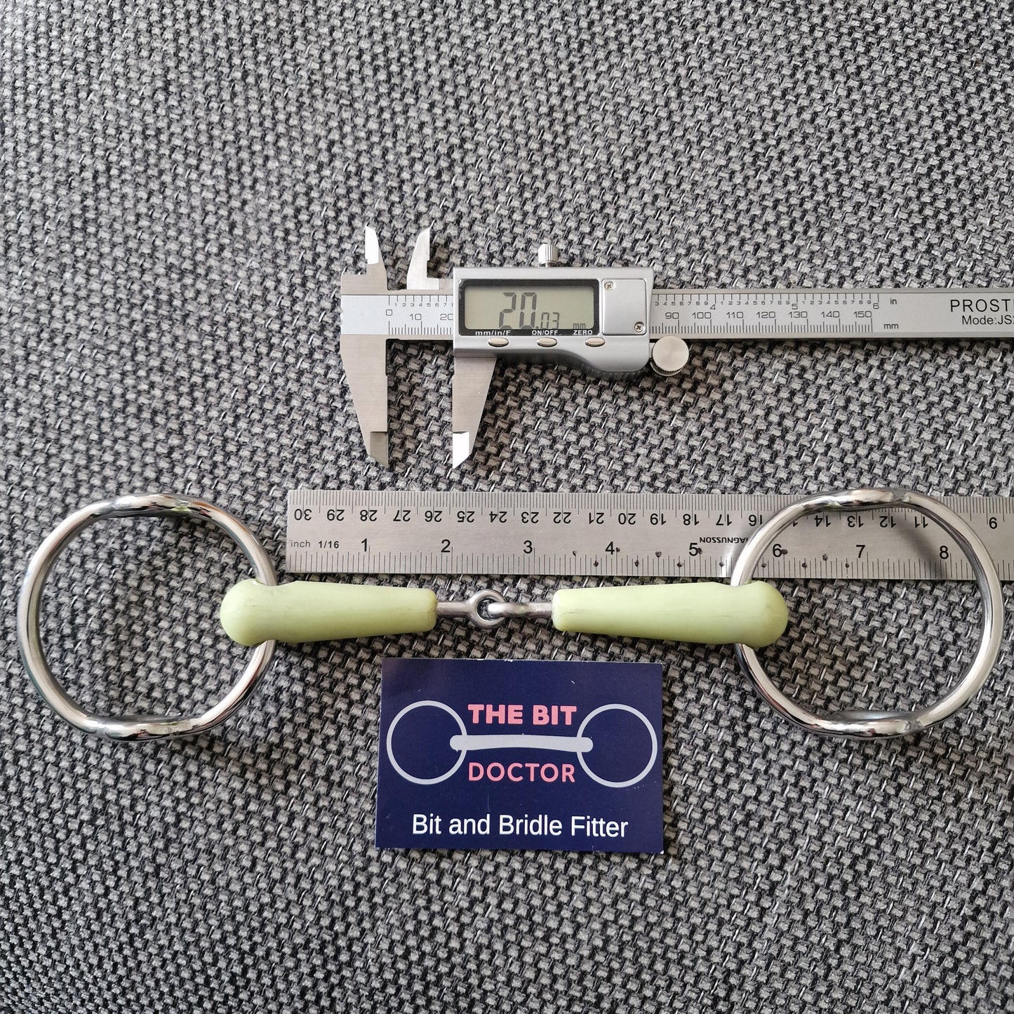 5.25" new happy mouth jointed balding gag bit B1248