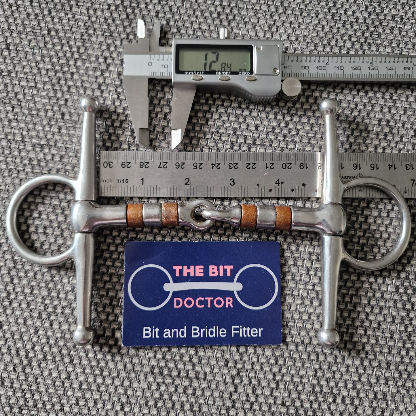 4.75" neat pony copper roller full cheek snaffle Bit B1032