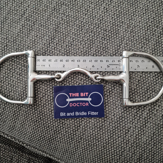 5.75" TBD custom low port segundo d-ring snaffle bit B828