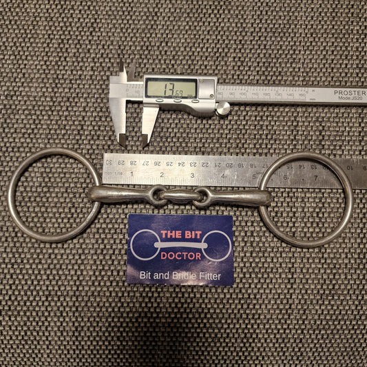 5" loose ring lozenge snaffle bit B221
