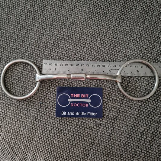 5.25" expert bits comfy barrel mullen loose ring snaffle Bit B1840