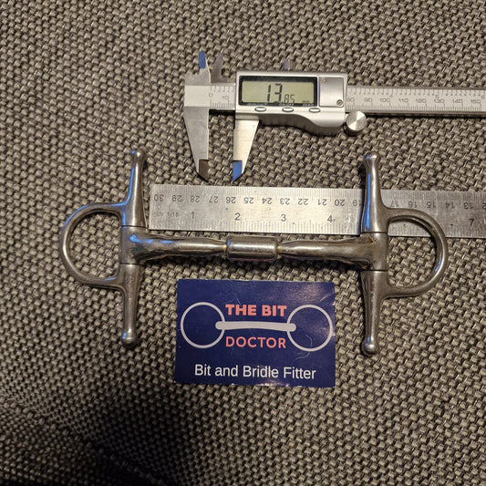 4.5" Diddy Bits comfy barrel mullen full cheek snaffle Bit B1310