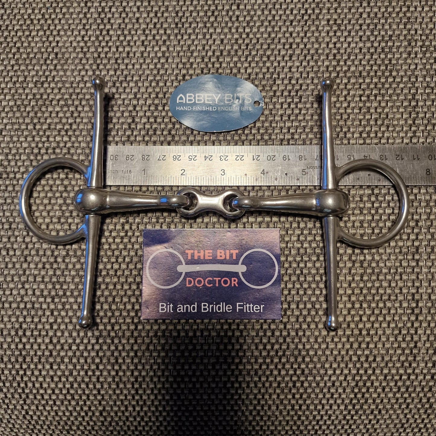 5.25" new abbey custom french link full cheek Snaffle bit B1101