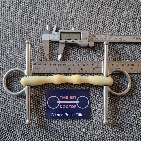 5.5" happy mouth full cheek mullen snaffle bit B890