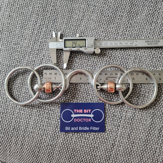 5.5" custom segundo copper roller wilson snaffle bit B168