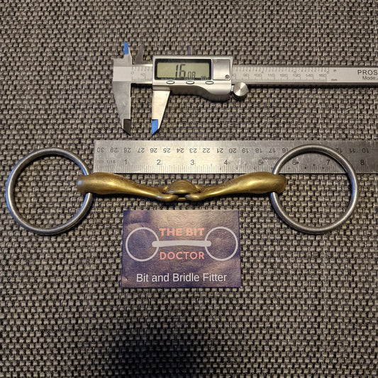 Small 5" turtle tactio loose ring bradoon snaffle bit B1115